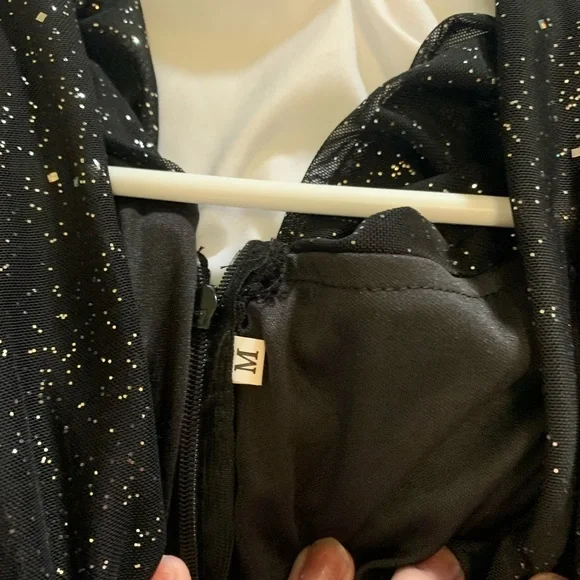 SHEIN SPARKLY RUCHED DRESS - Picture 3 of 4